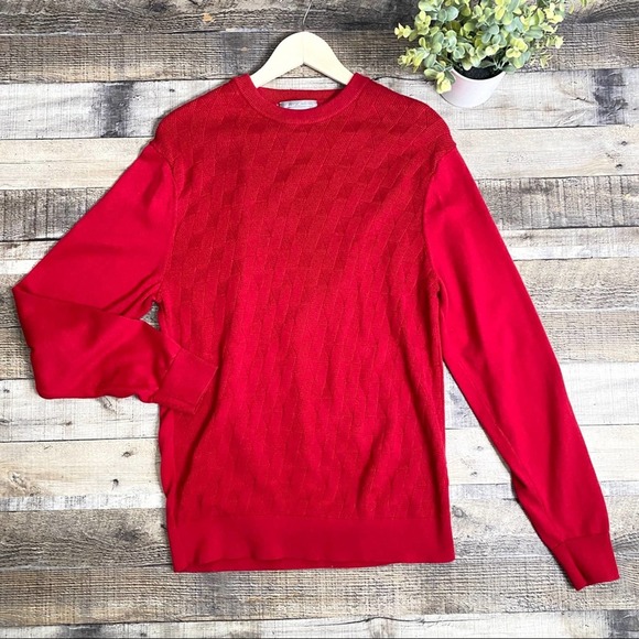 Daniel Cremieux Other - Daniel Cremieux Red Crew Neck Pullover Sweater M
